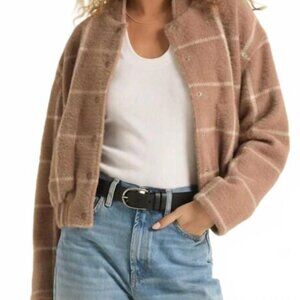 Z Supply Plaid Bomber Jacket